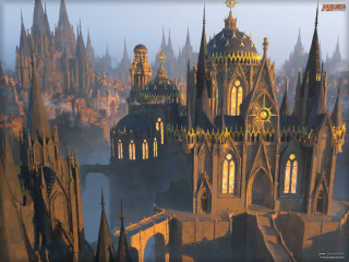 Castle spires windows city center - christophe vacher free wallpaper