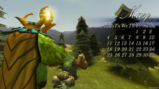 Calendar cartoon character forest dragon - bedwyr williams free wallpaper