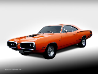 Orange muscle car studio white - a studio photo free wallpaper