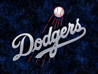 Dodgers logo baseball flying air 2 - a baseball free wallpaper