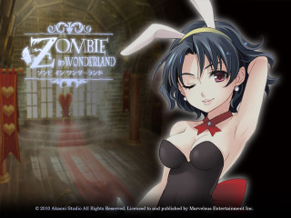 Woman bunny costume zombie wonderland - a picture in a room free wallpaper for desktop