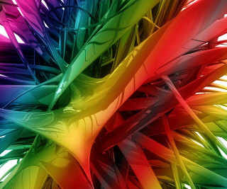 Multicolored abstract flower white background - psychedelic art free wallpaper