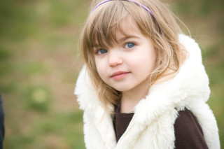 Little girl white fur coat - caroline lucy scott free wallpaper