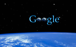 Earth google logo background stars - the earth free wallpaper
