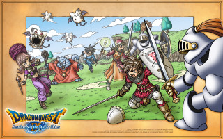 Cartoon group people swords armor 3 - a cartoon of a group free wallpaper