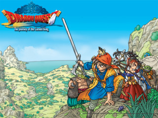 Cartoon people swords armor mountain - a cartoon of a group free wallpaper