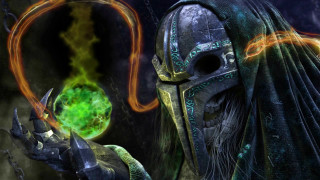 Fantasy planet glowing magic circle - a green ball free wallpaper