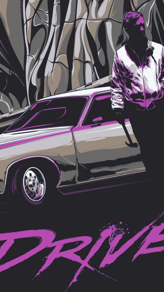 Man car rock purple black - free anime wallpaper for mobile