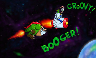 Cartoon man rocket super mario - super free wallpaper