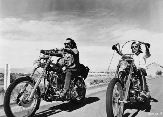 Motorcycle ride couple road sky - a couple of people free wallpaper