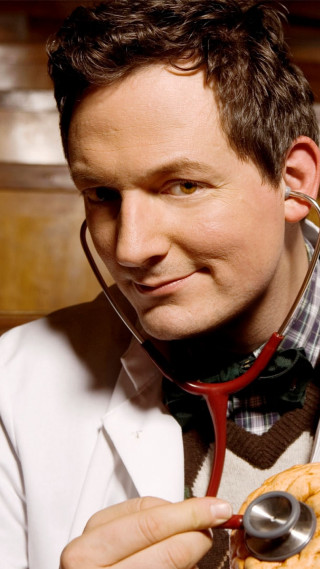 Man stethoscope pastry smiling camera - christian w. staudinger free wallpaper