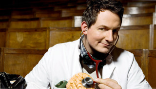 Man stethoscope bread chips holding - his other hand free wallpaper