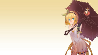 Woman umbrella rain cat shoulder - cel free wallpaper