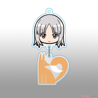 Cartoon character heart keychain gray - super free wallpaper