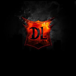 Dark background red orange logo - dirck van der lisse free wallpaper for tablet