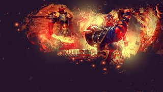 Fire armor breathing flame embers - a digital painting free wallpaper for desktop