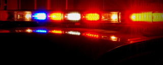 Police car lights night red - free cars wallpaper for desktop