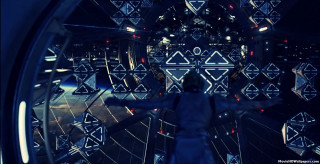 Person mirror arms outstretched reflection - their arm free wallpaper