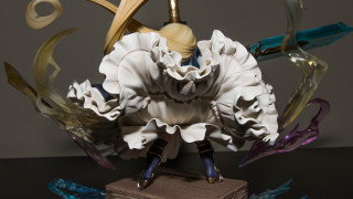 White flower purple blue wooden - a surrealist sculpture free wallpaper