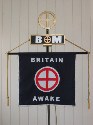 Sign hanging pole flag bomb - a sign free wallpaper