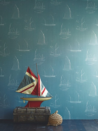 Toy boat suitcase wall boats - free ship wallpaper for mobile