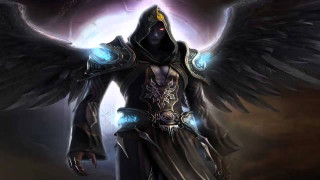 Angel wings hood sword glow - glowing free wallpaper