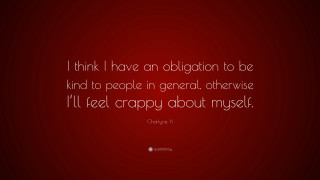 Quote red background obligation kind - character free wallpaper
