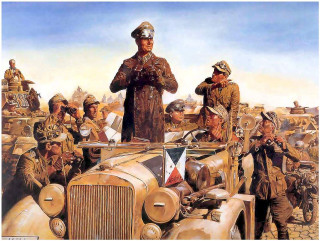 Man uniform group car flag - a painting of a man free wallpaper for desktop