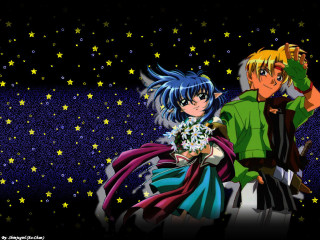 Anime couple stars sky night - star and a sky free wallpaper