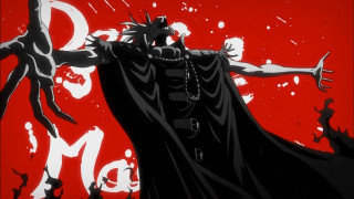 Man black robe red background - a black robe free wallpaper