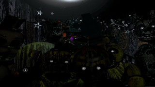 Dark room clock cat stars - madhouse free wallpaper