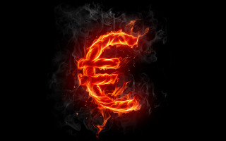 Fire letter flames black background - a letter free wallpaper