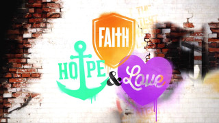 Graffiti wall heart shield faith - andrew boog faithfull free wallpaper for desktop