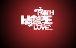 Red background white text faith - andrew boog faithfull free wallpaper