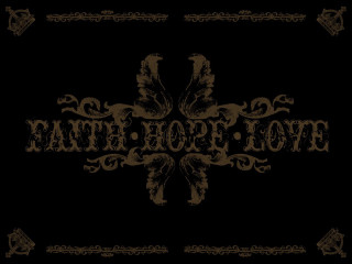 Lovepop hitam black brown cross - in the middle free wallpaper
