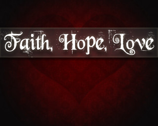 Red black banner faith - banner free wallpaper for desktop