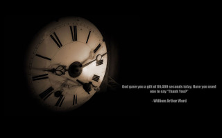Clock quote dark black background - a cross stitch free wallpaper