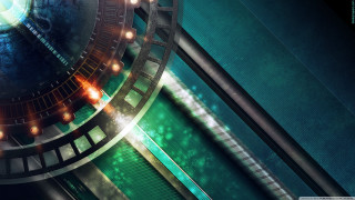 Film strip lights camera closeup - anamorphic len free wallpaper for desktop