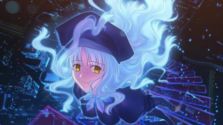 Anime character blue hair black - a blue hair free wallpaper for desktop