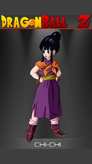 Chi purple dress dragonballz portrait - character portrait free wallpaper