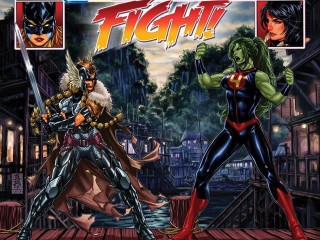 Comic book cover women costumes 2 - a comic book cover free wallpaper for desktop