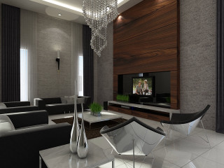 Living room chandelier television table - a living room free wallpaper