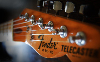Guitar neck closeup fret logo - bernt tunold free wallpaper