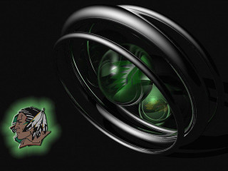 Ring green light black background - a ring free wallpaper