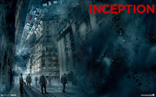 Group people street tall buildings - imax free wallpaper