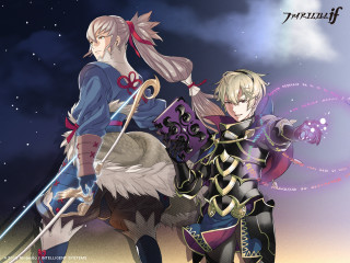 Anime characters field night stars - the sky behind them free wallpaper