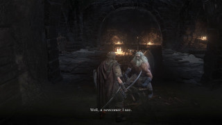 Man woman dark cave torches - their hand and a man free wallpaper