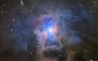 Large star cluster bright blue 2 - space free wallpaper for desktop