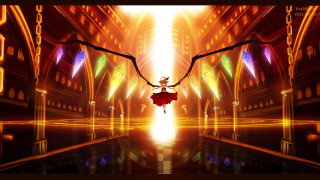 Flying person tunnel light digital - the end free wallpaper