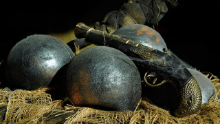 Helmets sword hay black background - rpg free wallpaper